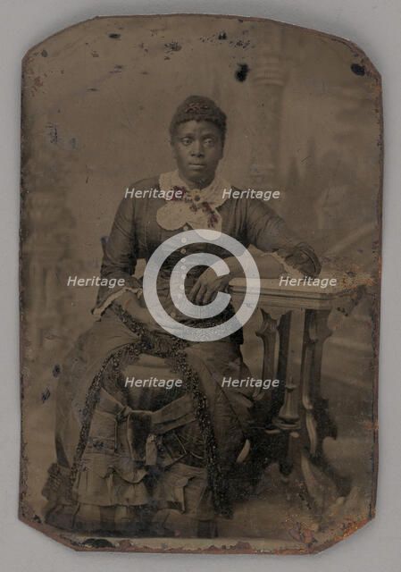 Untitled (Portrait of a Seated Woman), 1880. Creator: Unknown.