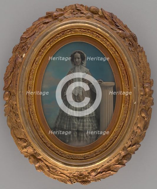 Untitled (Portrait of a Standing Woman), 1850. Creators: Albert Sands Southworth, Josiah Johnson Hawes.
