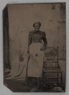 Untitled (Portrait of a Standing Woman), 1875. Creator: Unknown