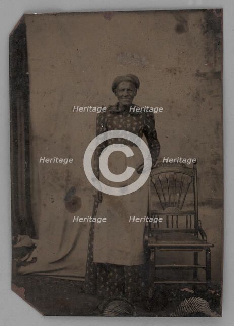 Untitled (Portrait of a Standing Woman), 1875. Creator: Unknown.