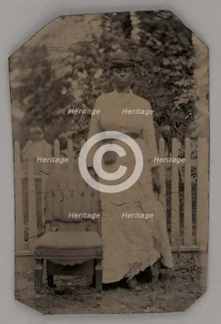 Untitled (Portrait of a Standing Woman), 1880. Creator: Unknown.