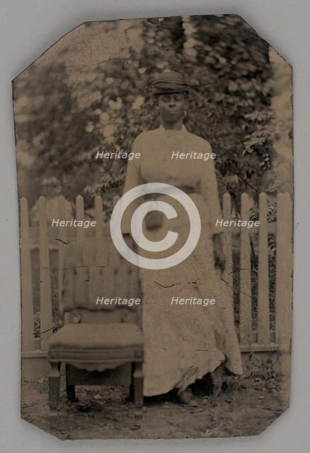 Untitled (Portrait of a Standing Woman), 1880. Creator: Unknown.