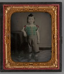 Untitled (Portrait of a Standing Child), 1863. Creator: Unknown