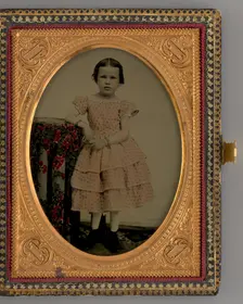 Untitled (Portrait of a Standing Girl), 1865. Creator: Unknown