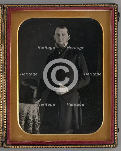 Untitled (Portrait of a Standing Man), 1848. Creator: Edward Tompkins Whitney.