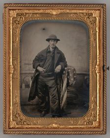 Untitled (Portrait of a Standing Man), 1860. Creator: Unknown