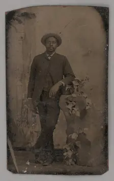 Untitled (Portrait of a Standing Man), 1860s. Creator: Unknown