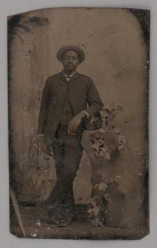 Untitled (Portrait of a Standing Man), 1860s. Creator: Unknown