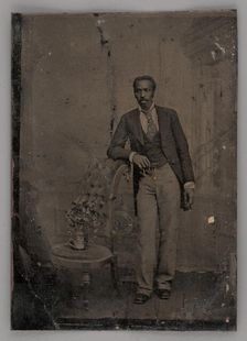 Untitled (Portrait of a Standing Man), 1860s. Creator: Unknown