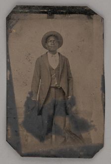 Untitled (Portrait of a Standing Man), 1860s. Creator: Unknown