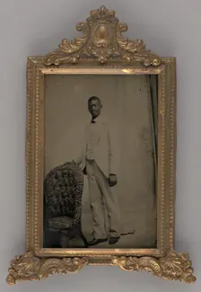 Untitled (Portrait of a Standing Man), 1875. Creator: Unknown