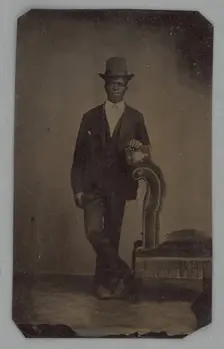 Untitled (Portrait of a Standing Man), 1875. Creator: Unknown