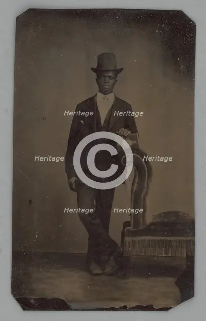 Untitled (Portrait of a Standing Man), 1875. Creator: Unknown.