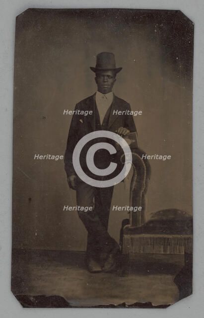 Untitled (Portrait of a Standing Man), 1875. Creator: Unknown.