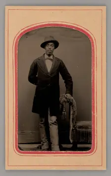 Untitled (Portrait of a Standing Man), 1875. Creator: Unknown