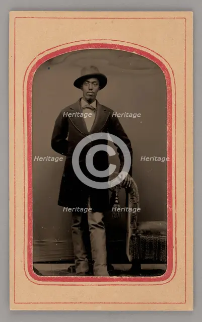 Untitled (Portrait of a Standing Man), 1875. Creator: Unknown.