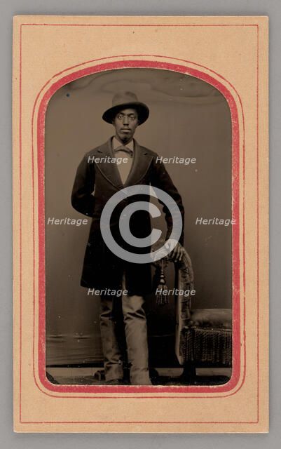 Untitled (Portrait of a Standing Man), 1875. Creator: Unknown.