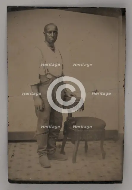 Untitled (Portrait of a Standing Man), 1875. Creator: Unknown.