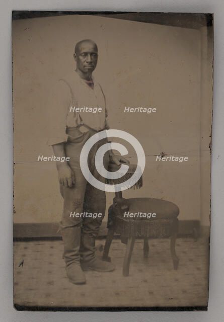 Untitled (Portrait of a Standing Man), 1875. Creator: Unknown.
