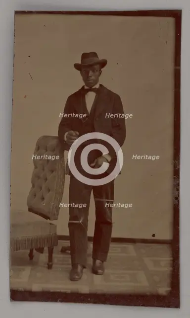 Untitled (Portrait of a Standing Man), 1880. Creator: Unknown.