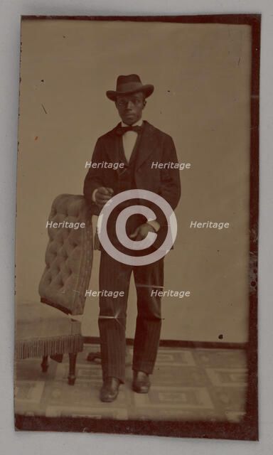 Untitled (Portrait of a Standing Man), 1880. Creator: Unknown.
