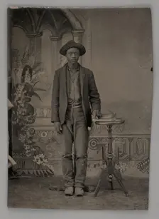 Untitled (Portrait of a Standing Man), 1880. Creator: Unknown