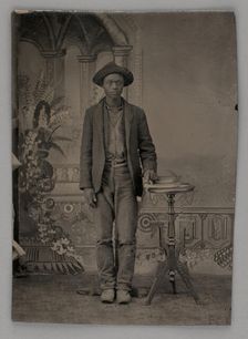 Untitled (Portrait of a Standing Man), 1880. Creator: Unknown