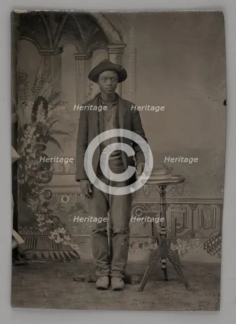 Untitled (Portrait of a Standing Man), 1880. Creator: Unknown.