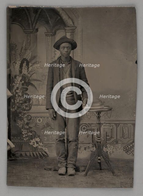 Untitled (Portrait of a Standing Man), 1880. Creator: Unknown.