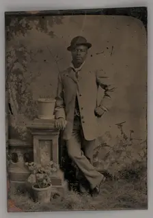 Untitled (Portrait of a Standing Man), 1880. Creator: Unknown