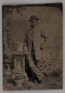 Untitled (Portrait of a Standing Man), 1880. Creator: Unknown