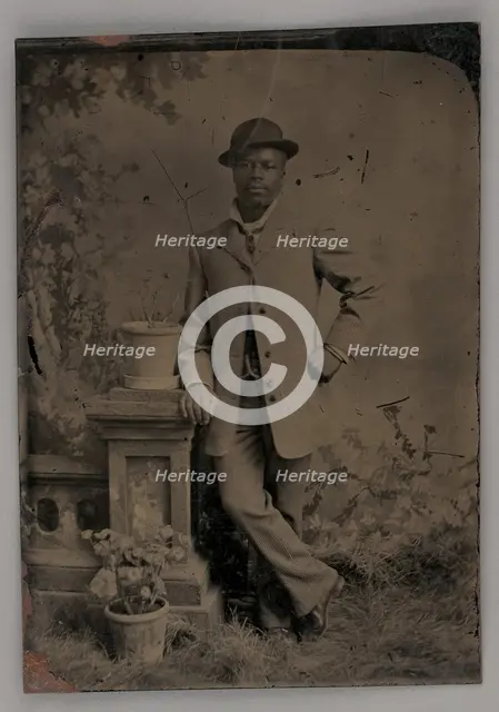 Untitled (Portrait of a Standing Man), 1880. Creator: Unknown.