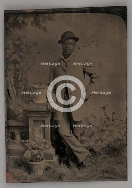 Untitled (Portrait of a Standing Man), 1880. Creator: Unknown.