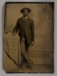 Untitled (Portrait of a Standing Man), 1880. Creator: Unknown