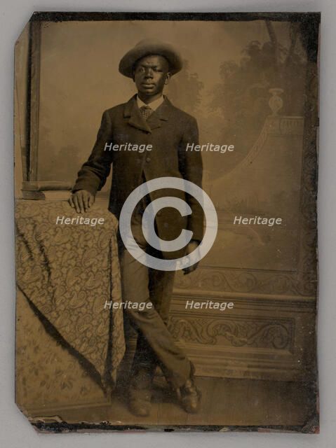 Untitled (Portrait of a Standing Man), 1880. Creator: Unknown.