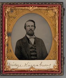 Untitled (Portrait of Albridge Kingsbury), 1862. Creator: Unknown