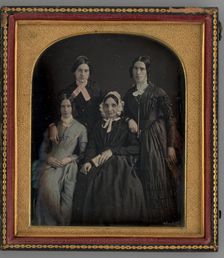 Untitled (Portrait of Four Women), 1852. Creator: R. Emmert Churchill