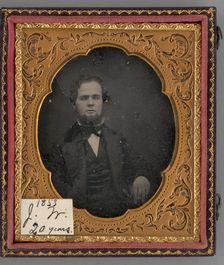Untitled (Portrait of Joseph White), 1854. Creator: Unknown