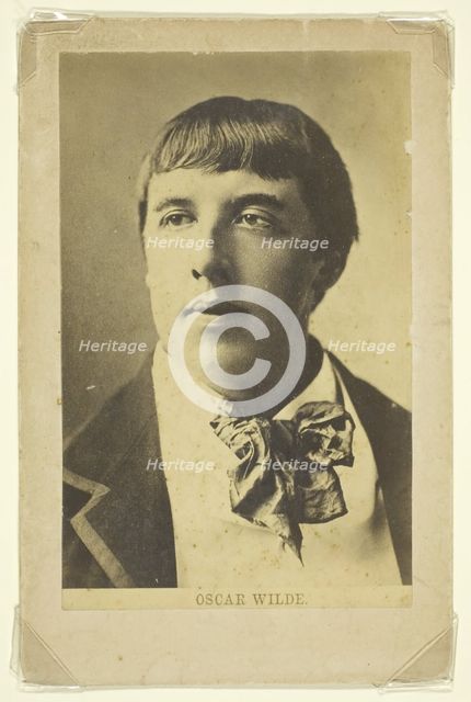 Untitled (Portrait of Oscar Wilde as a young man), c. 1880. Creator: Unknown.
