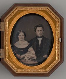 Untitled (Portrait of Man and Woman), 1855. Creators: James Presley Ball, James Presley Ball & Thomas