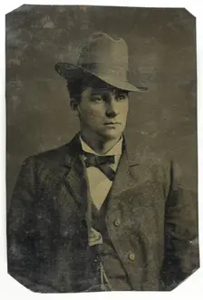 Untitled (Portrait of Man with Hat), 1850/99. Creator: Unknown