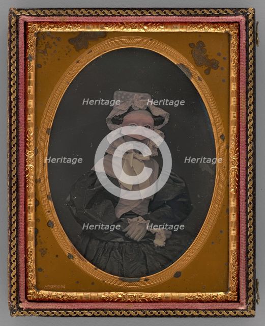 Untitled (Portrait of Masked Woman), 1858.  Creator: Rufus Anson.