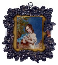 Untitled [portrait of Miss Dugdale], 15 August 1835. Creator: Philip Augustus Barnard