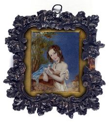 Untitled [portrait of Miss Dugdale], 15 August 1835. Creator: Philip Augustus Barnard