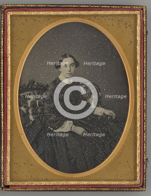 Untitled (Portrait of Sarah Preston), 1850s. Creator: E. H. Hale.