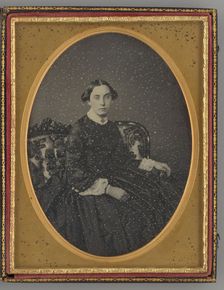 Untitled (Portrait of Sarah Preston), 1850s. Creator: E. H. Hale