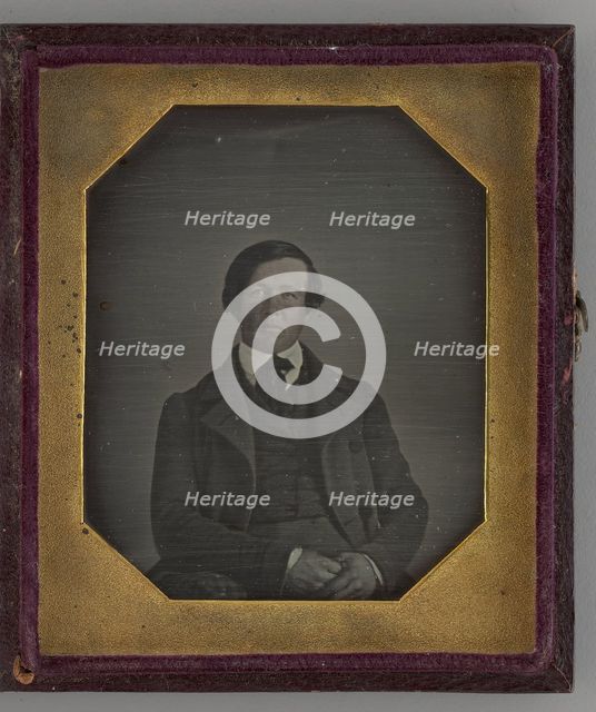 Untitled (Portrait of Seated Man), 1845. Creator: Unknown.