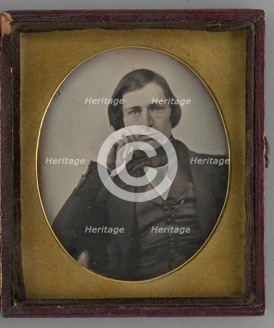 Untitled (Portrait of Seated Man), 1843. Creator: Unknown.
