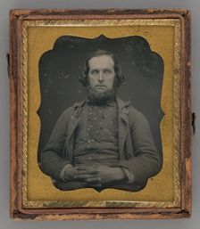 Untitled (Portrait of Seated Man), 1852. Creator: Unknown
