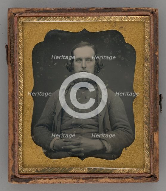 Untitled (Portrait of Seated Man), 1852. Creator: Unknown.